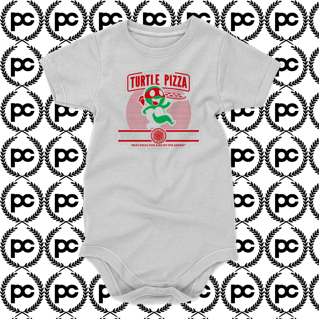 Turtle Pizza Baby Onesie