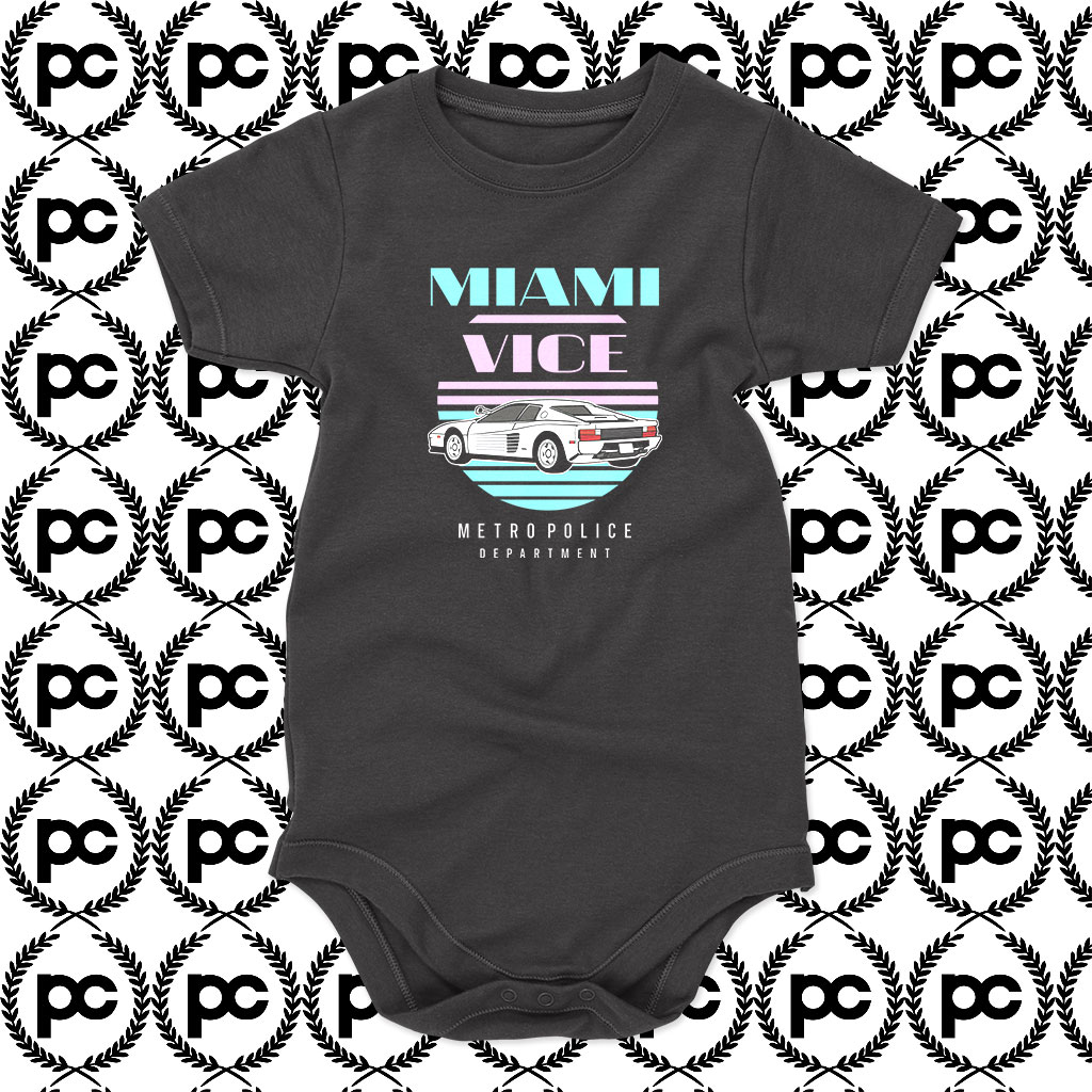 Vintage Miami Vice Car Baby Onesie