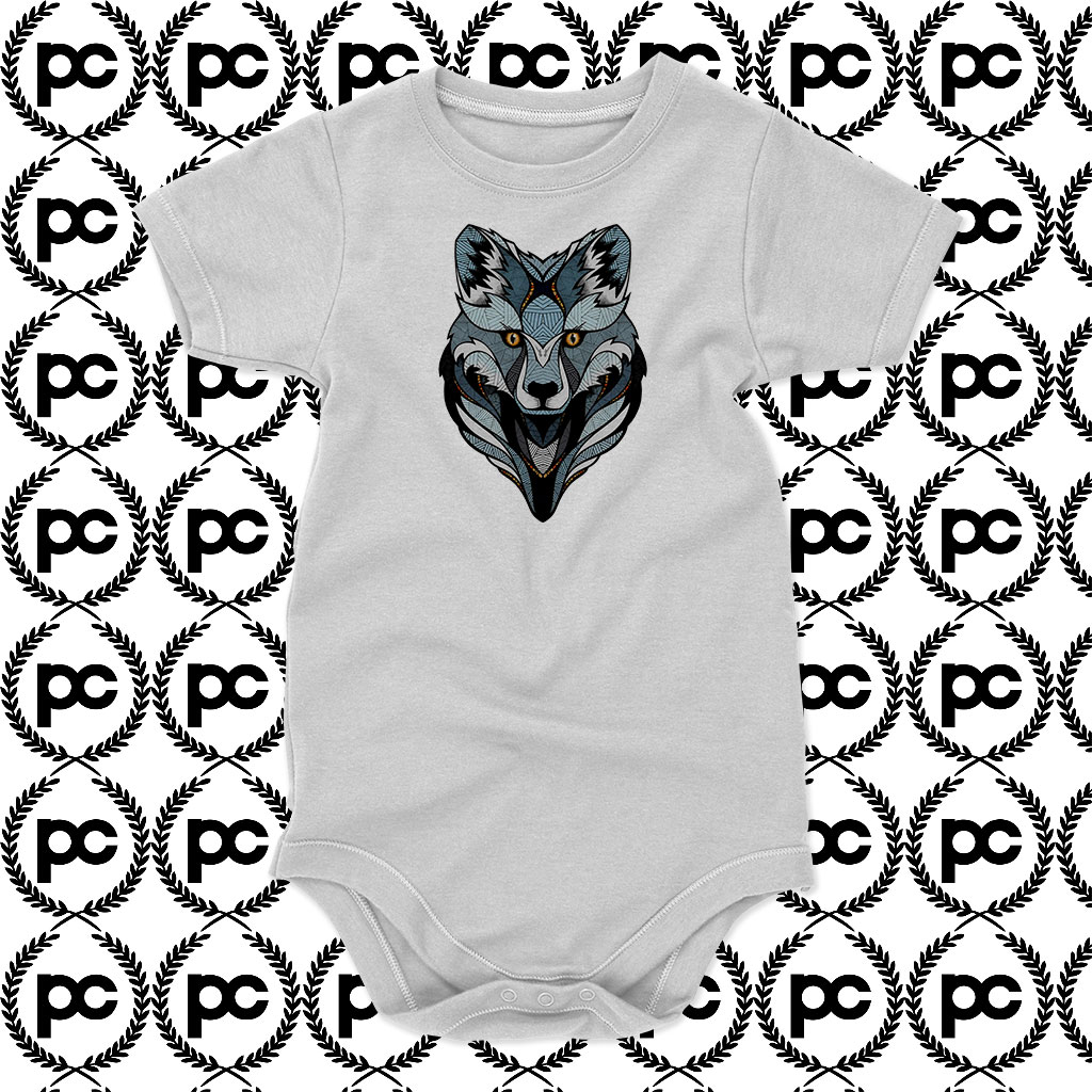 Wolf Pop Art Baby Onesie