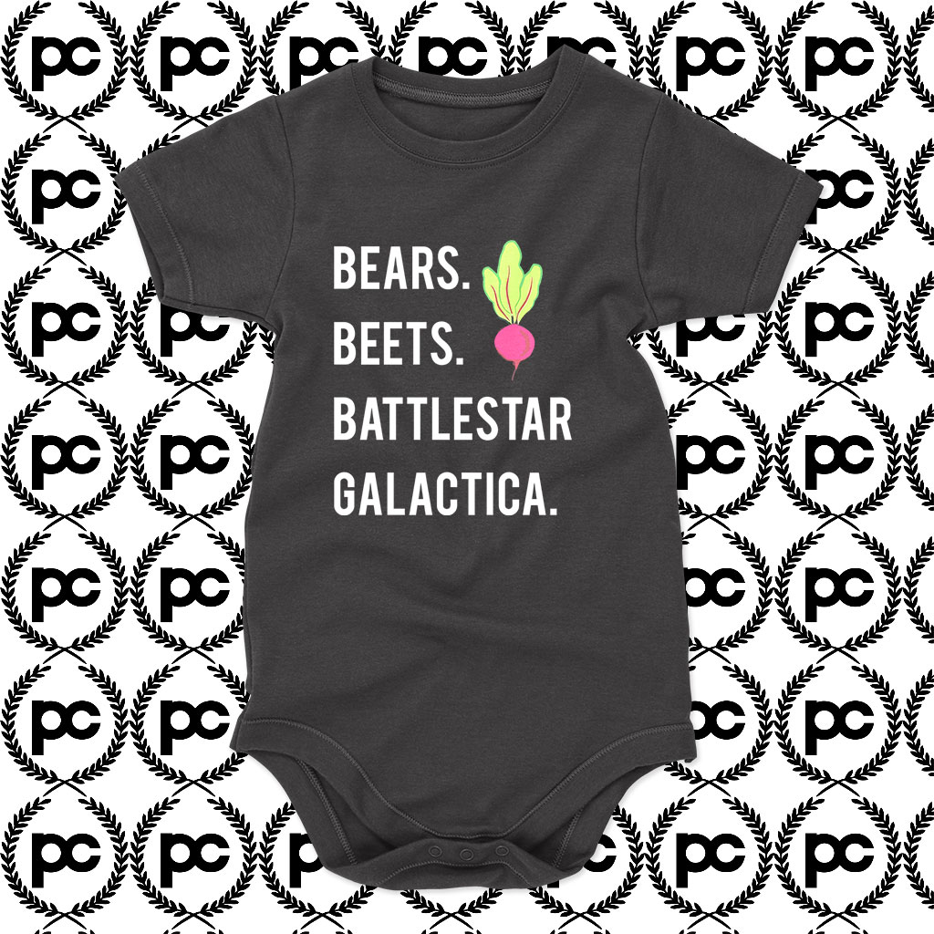 Bears Beets Battlesta Galactica Baby Onesie