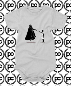 Eleven vs Darth Vader Baby Onesie