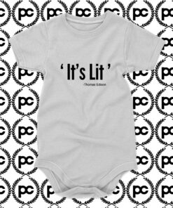 Its Lit Thomas Edison Baby Onesie