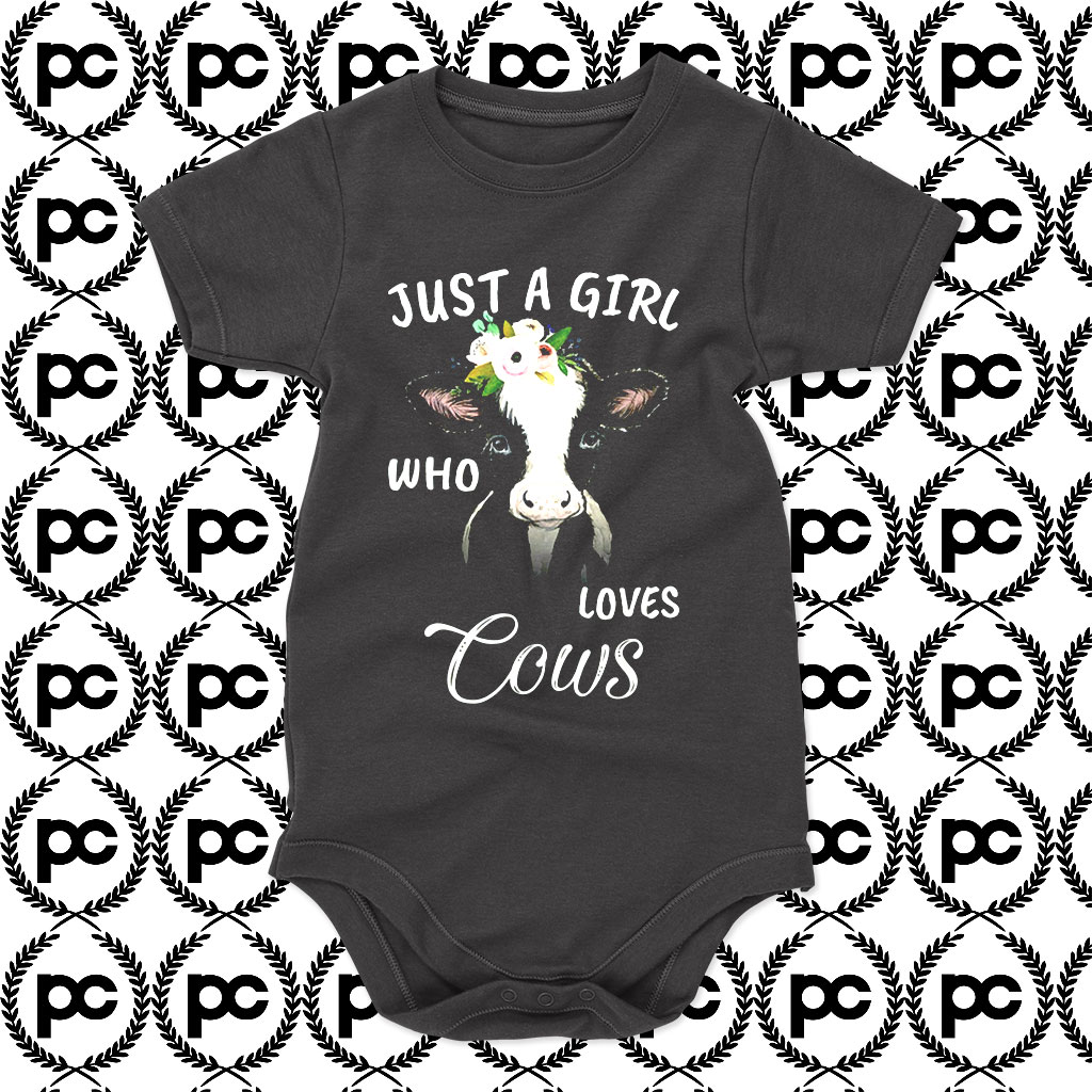 Just A Girl Who Loves Cows Baby Onesie