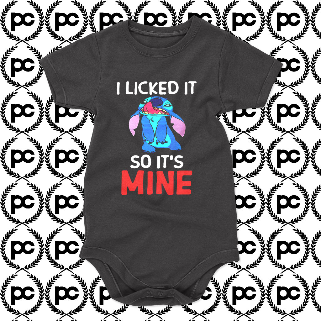 Lilo and Stitch Ohana I Licked It So Its Mine Baby Onesie