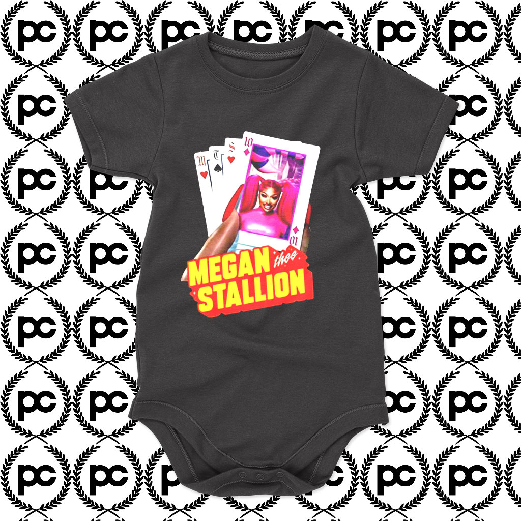 Megan thee Stallion Playing Card Baby Onesie