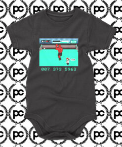 Mike Tysons Punch out Retro Video Game Baby Onesie