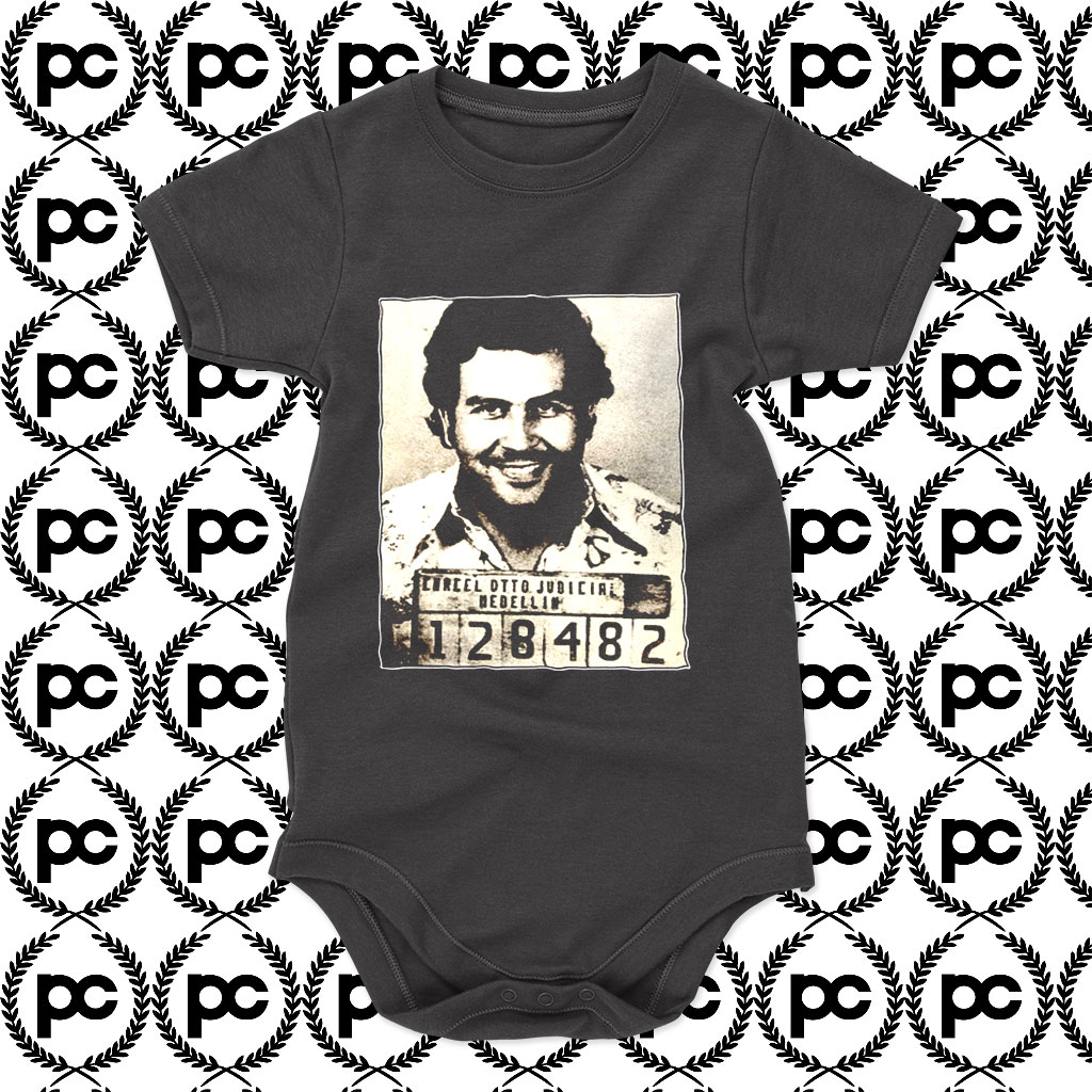 Pablo Escobar Mugshot Baby Onesie
