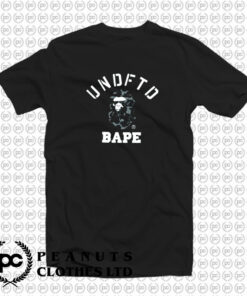 Bape x Undefeated College T Shirt