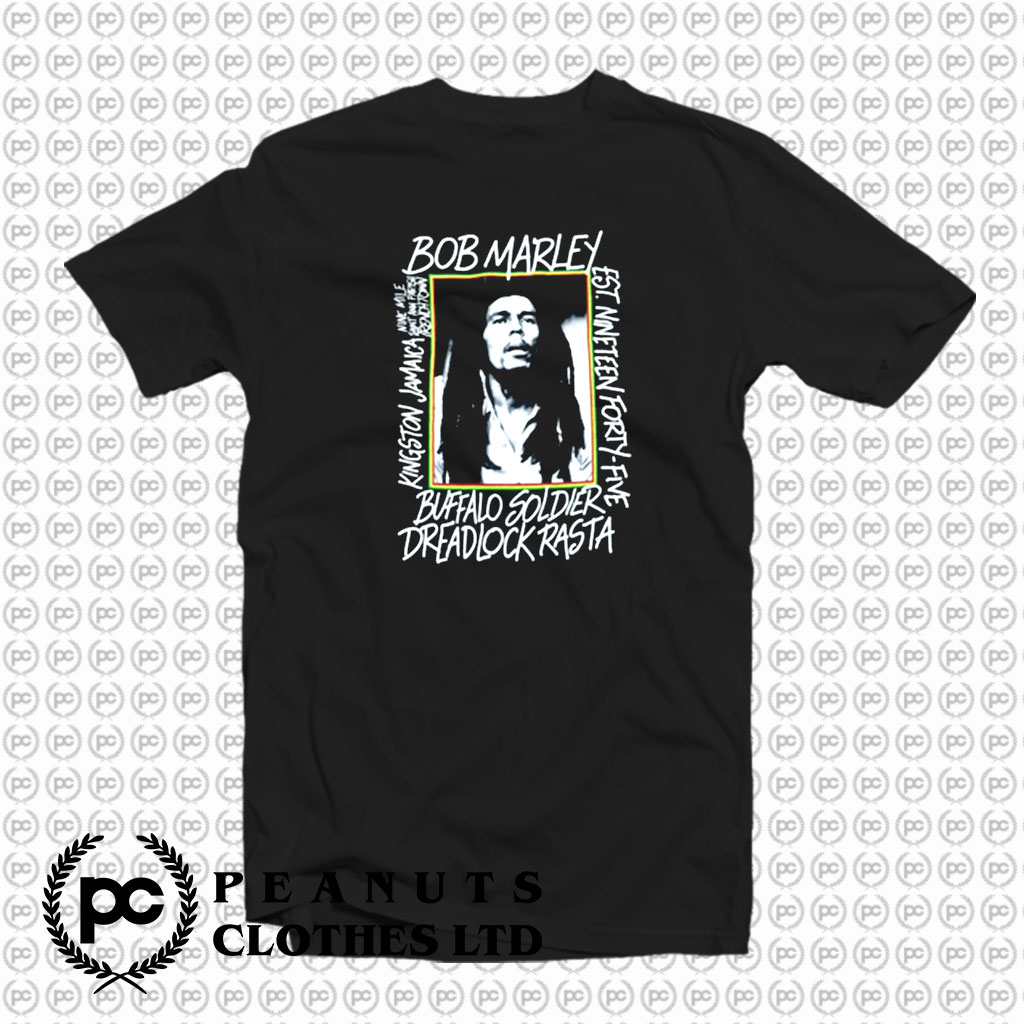 Bob Marley Buffalo Soldier Dreadlock Rasta T Shirt