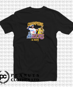 Los Angeles Dodgers Lakers Champions T Shirt