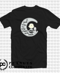 Love You To The Moon Snoopy Cartoon T Shirt