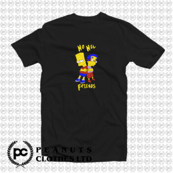 No New Friends Bart Simpson T Shirt
