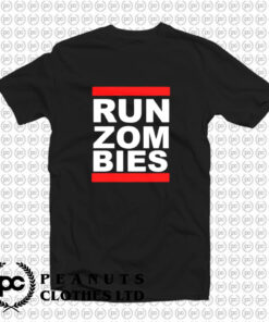 Run Zombies Retro T Shirt