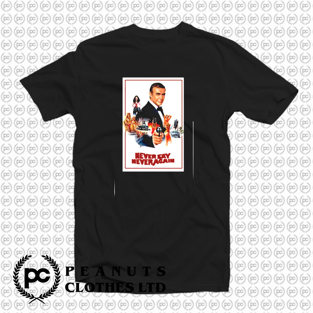 Sean Connery James Bond 007 Never Say Never Again T Shirt