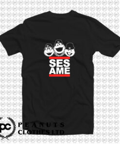 Sesame Street Characters DMC Parody T Shirt