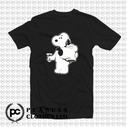 Snoopy x Brian Family Guy Mashup Custom T Shirt