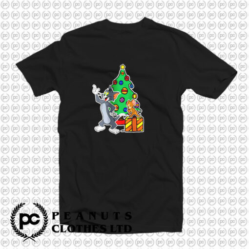 Tom And Jerry Playing Around Christmas T Shirt