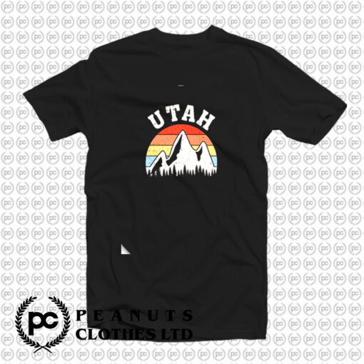 Utah Mountain Vintage Retro T Shirt