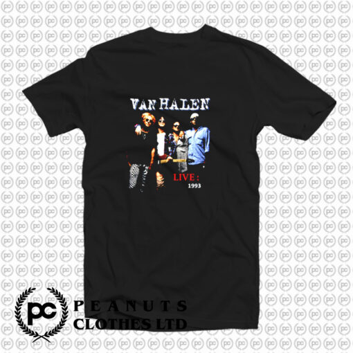 Van Hallen Live 1993 Wolrd Tour T Shirt