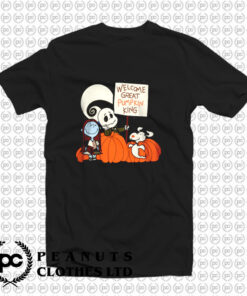 Welcome Great Pumpkin King Snoopy T Shirt