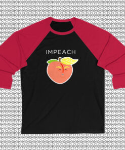 Anti Trump Peach Emoji Raglan Tee