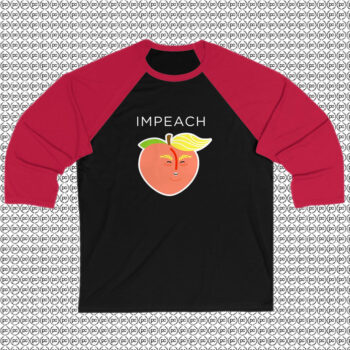 Anti Trump Peach Emoji Raglan Tee