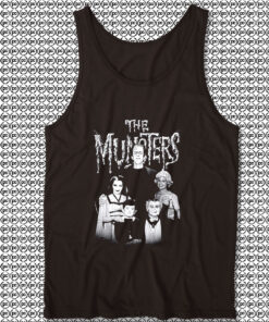 Black and White Munsters Unisex Tank Top