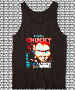 Childs Play Chucky Collage Boyfriend Fit Girls Unisex Tank Top
