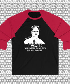 Dwight Schrute Fact The Office Raglan Tee