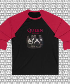 Queen The Works Album Cover Vintage Raglan Tee