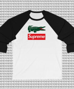Supreme Lacoste Raglan Tee