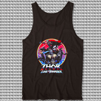 Thor Love And Thunder Retro Circle Marvel Comics Unisex Tank Top