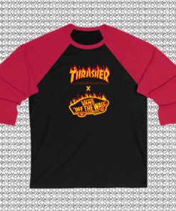 Vans x Thrasher 2017 Collaboration Raglan Tee