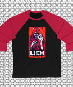 Vintage Lich Dungeons Dragons Raglan Tee