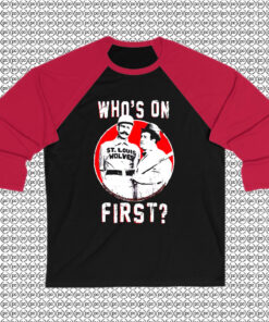Whos On First Abbott And Costello Raglan Tee