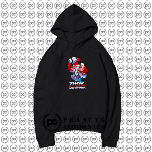Love And Thunder Mighty Thor Boyfriend Fit Girls Hoodie