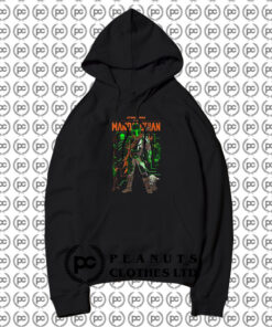 The Mandalorian And The Child Outlines Star Wars Hoodie