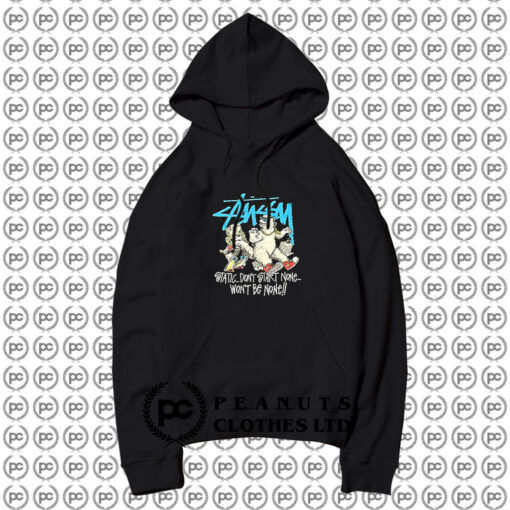 Vinatage Stussy Godzilla Hoodie