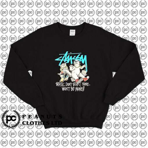 Vinatage Stussy Godzilla Sweatshirt