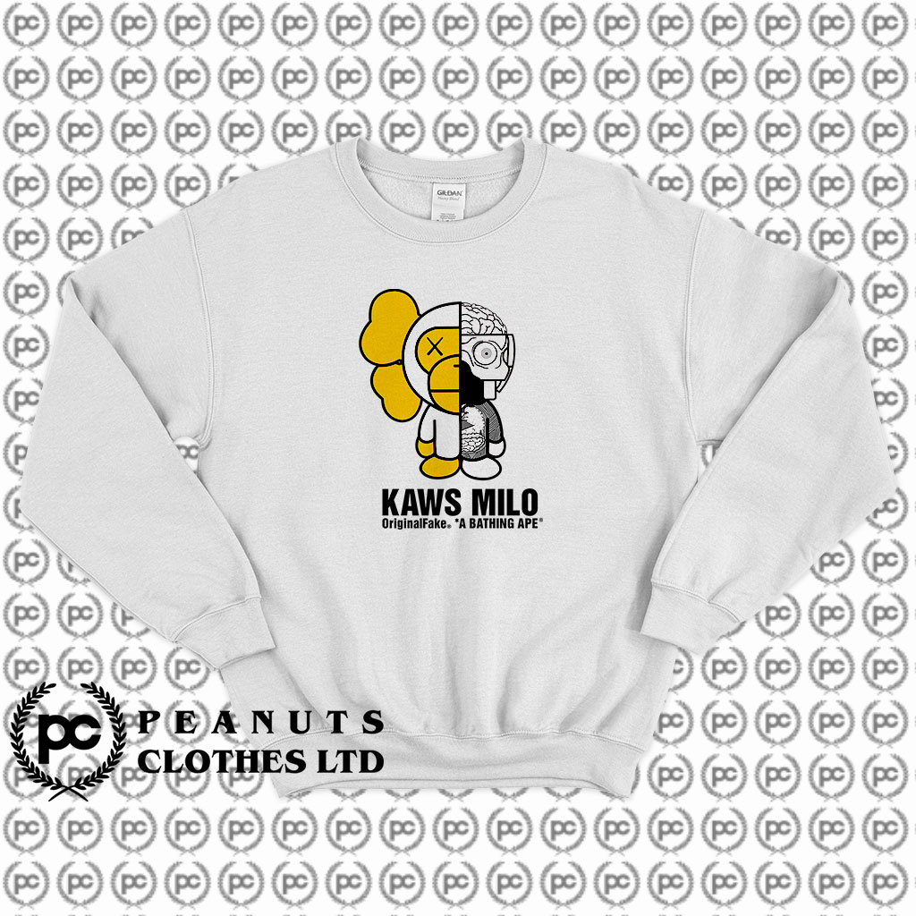 BAPE X Original Fake Kaws Companion Milo Sweatshirt