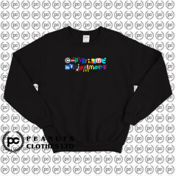 Copyright Infringement Colorful Logo Sweatshirt