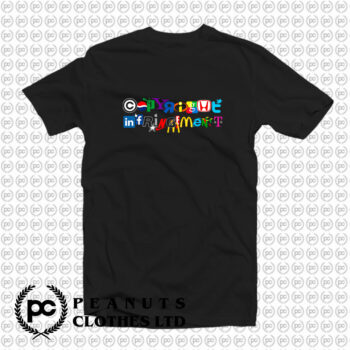 Copyright Infringement Colorful Logo T Shirt