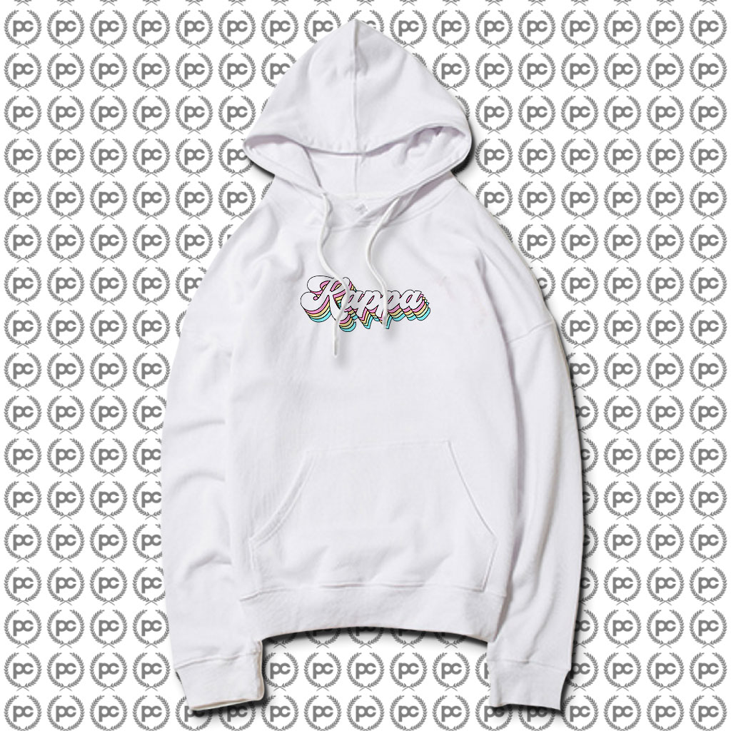 Cute Kappa Kappa Gamma Sorority Groovy Rainbow Hoodie