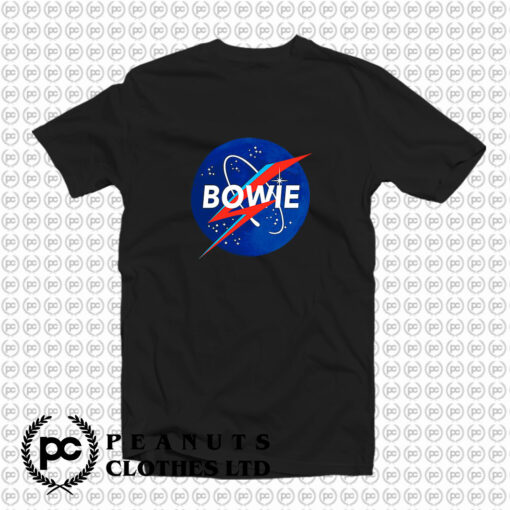 David Bowie Space Nasa Logo T Shirt