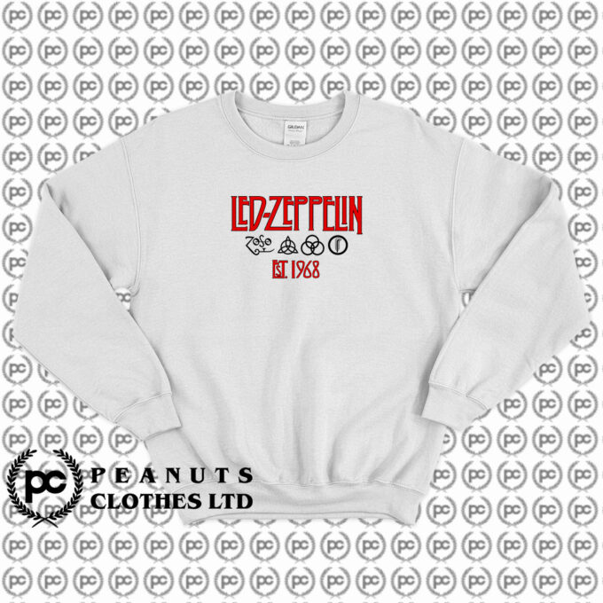 Led Zeppelin Symbols Est 68 Sweatshirt