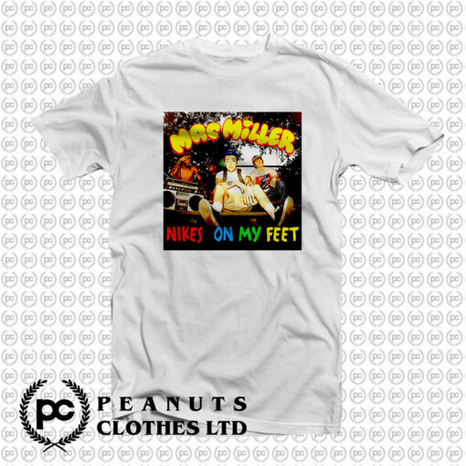 Mac Miller Nikes On My Feet Vintage Style T Shirt