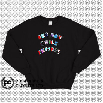 Red Hot Chili Peppers Colorful Block Letters Sweatshirt