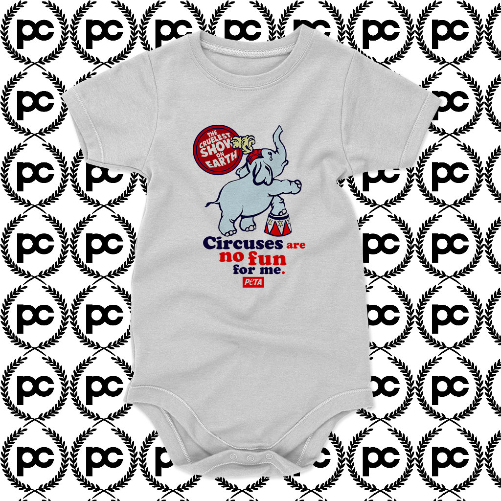 Circuses No Fun For Me Peta Baby Onesie