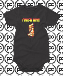 Finish Him Gay Mortal Kombat Baby Onesie