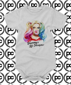 Harley Quinn Mummys not Daddys Lil Monster Baby Onesie
